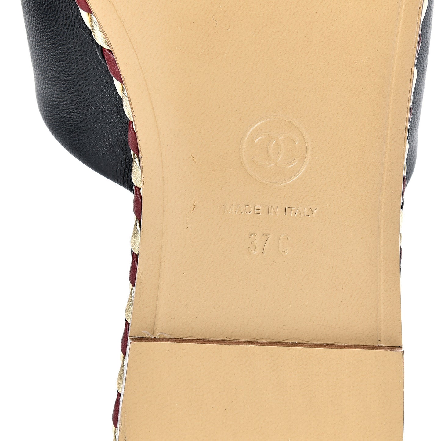 Lambskin Mule Sandals 37 Black