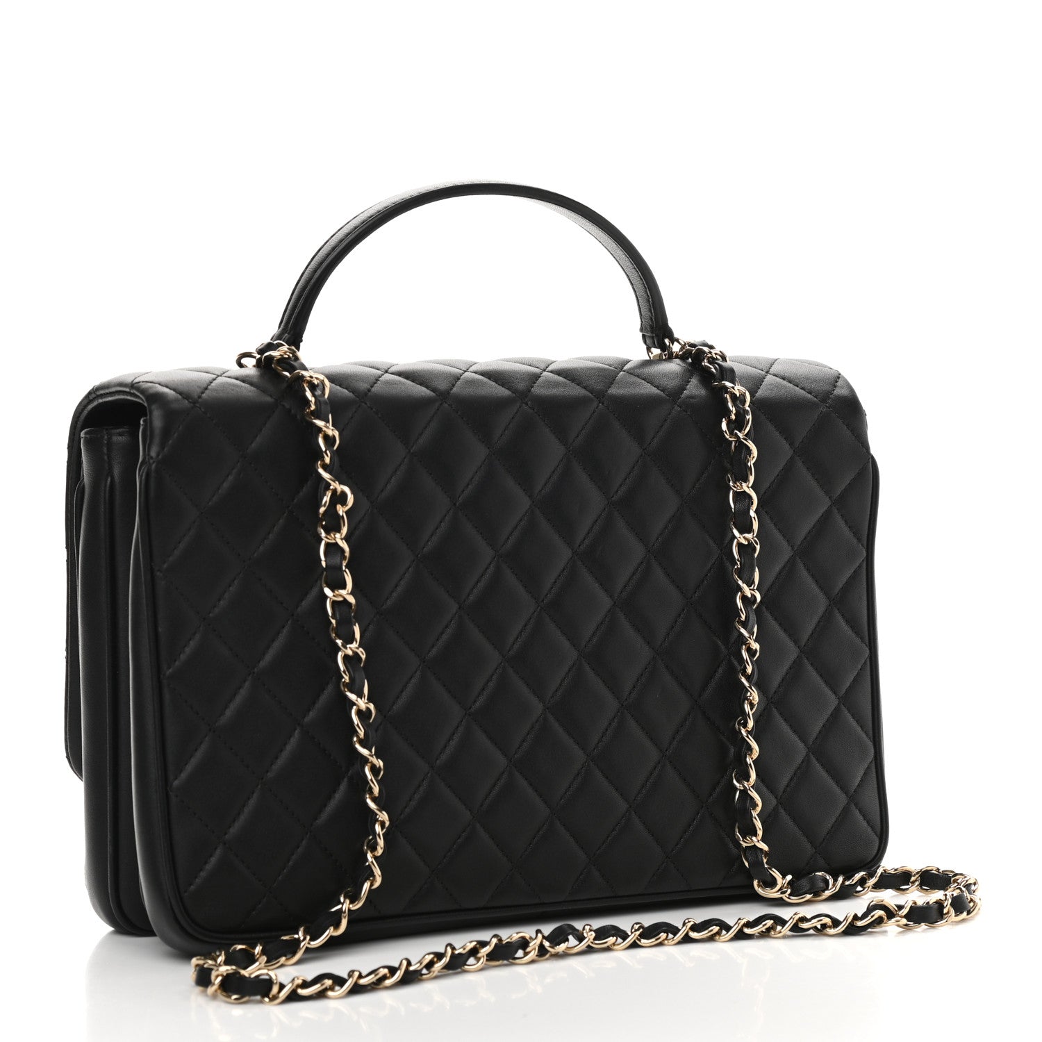 Chanel Lambskin Quilted Medium Citizen Chic Flap Black 4 of 11