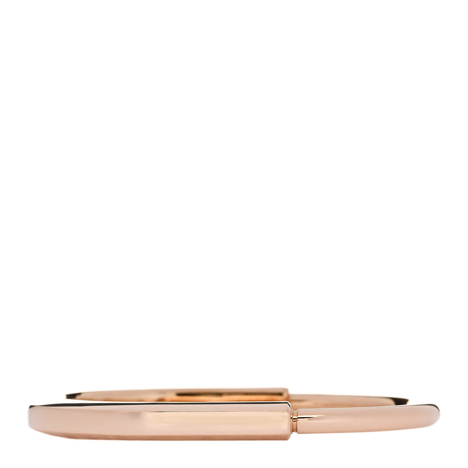 Tiffany 18K Rose Gold Tiffany Lock Bangle Bracelet 1 of 4