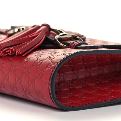 Gucci Soft Microguccissima Mini Emily Chain Shoulder Bag Rosso 11 of 11