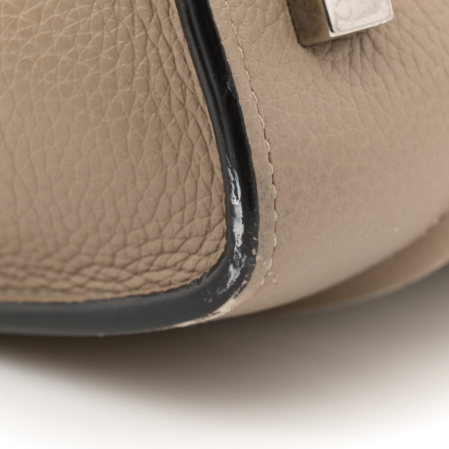 Celine Drummed Calfskin Mini Luggage Dune 18 of 20