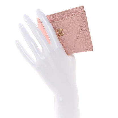 Chanel Caviar Quilted Card Holder Light Pink 2 of 10