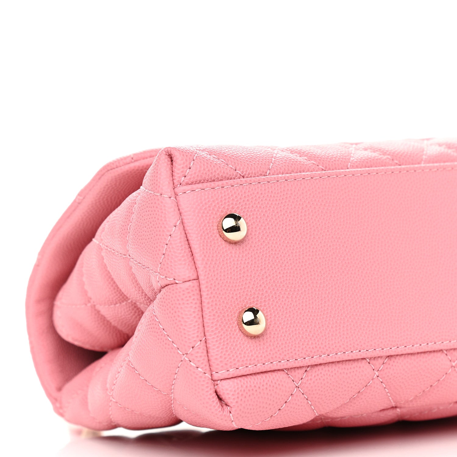 Chanel Caviar Quilted Mini Coco Handle Flap Pink 8 of 9
