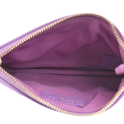 Chanel Patent Quilted Small Cosmetic Case Purple 5 of 7