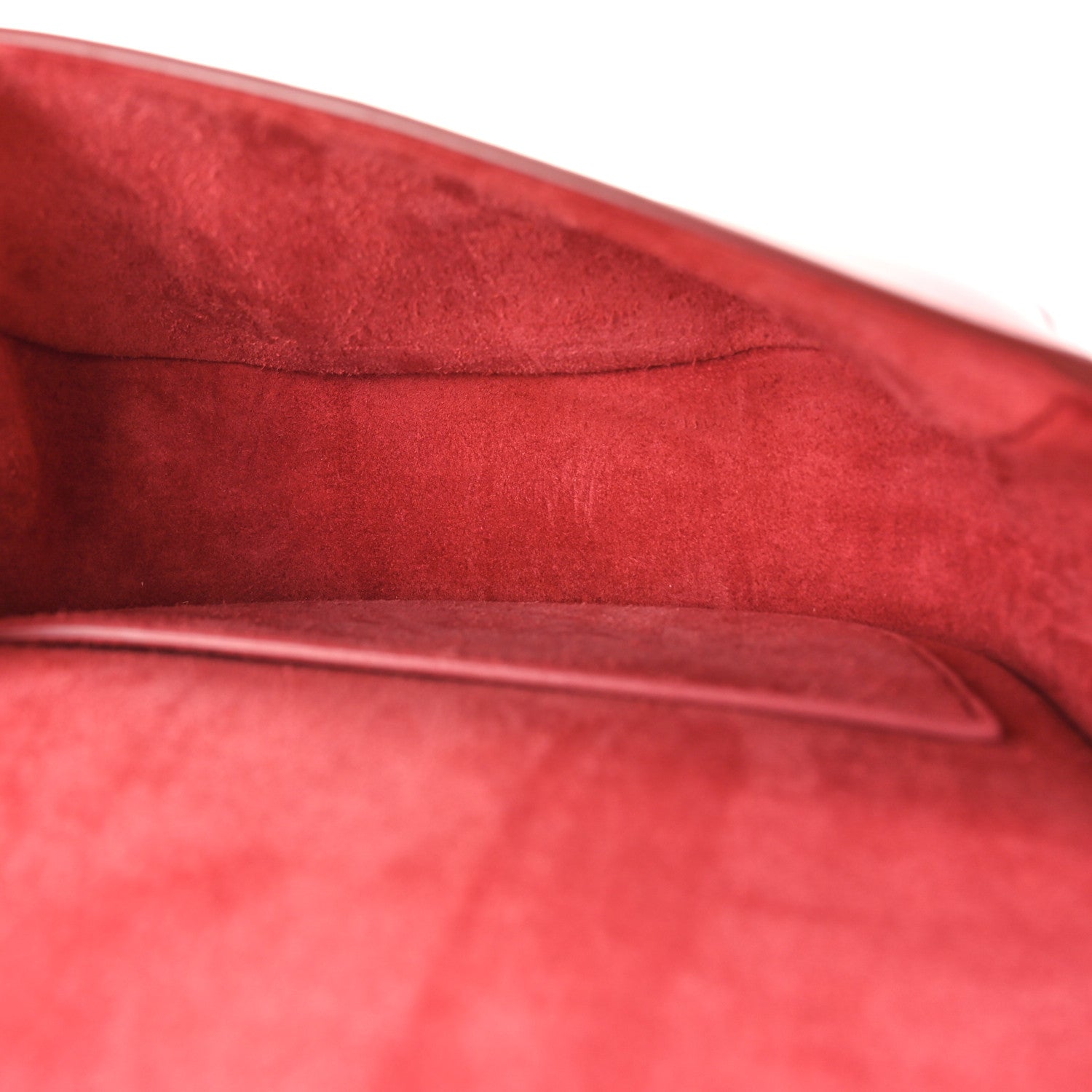Celine Smooth Calfskin Cuir Triomphe Folco Crossbody Bag Lipstick 4 of 8