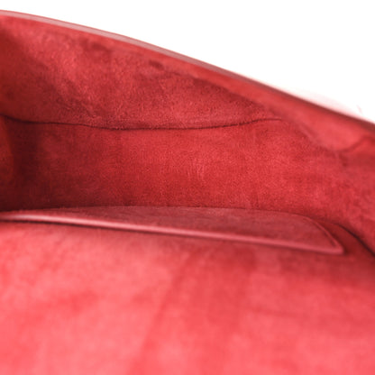 Celine Smooth Calfskin Cuir Triomphe Folco Crossbody Bag Lipstick 4 of 8
