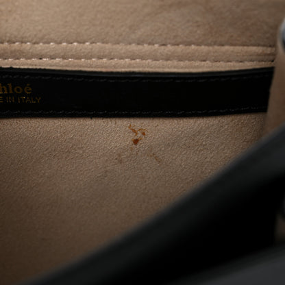 Chloe Calfskin Braided Small Hudson Shoulder Bag Black 14 of 22