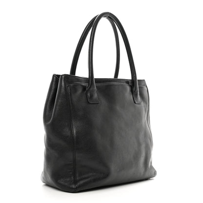 Chanel Calfskin Tall Cerf Tote Black 3 of 11