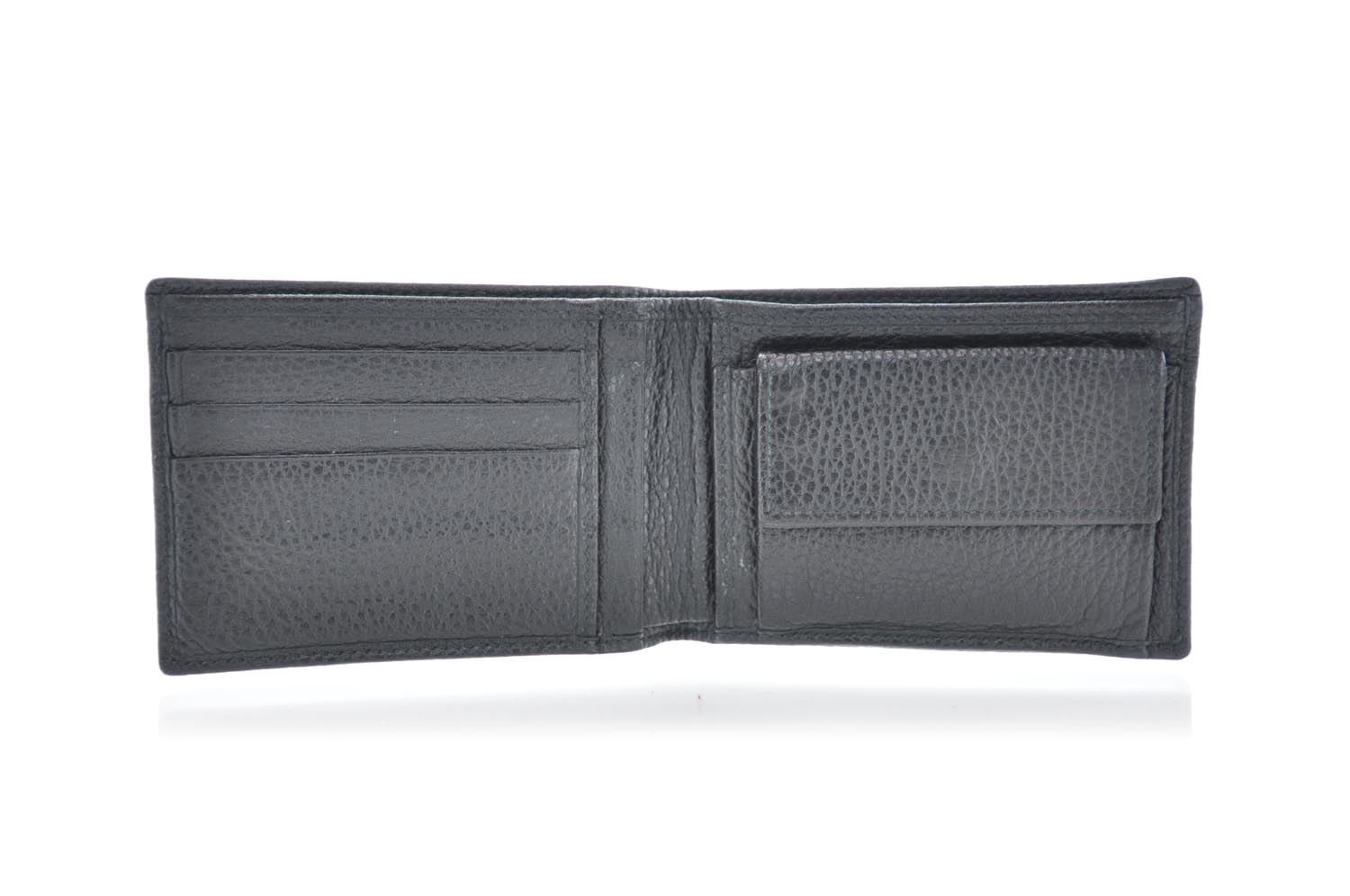 Gucci Nylon Monogram Mens Bi-Fold Wallet Black 6 of 8