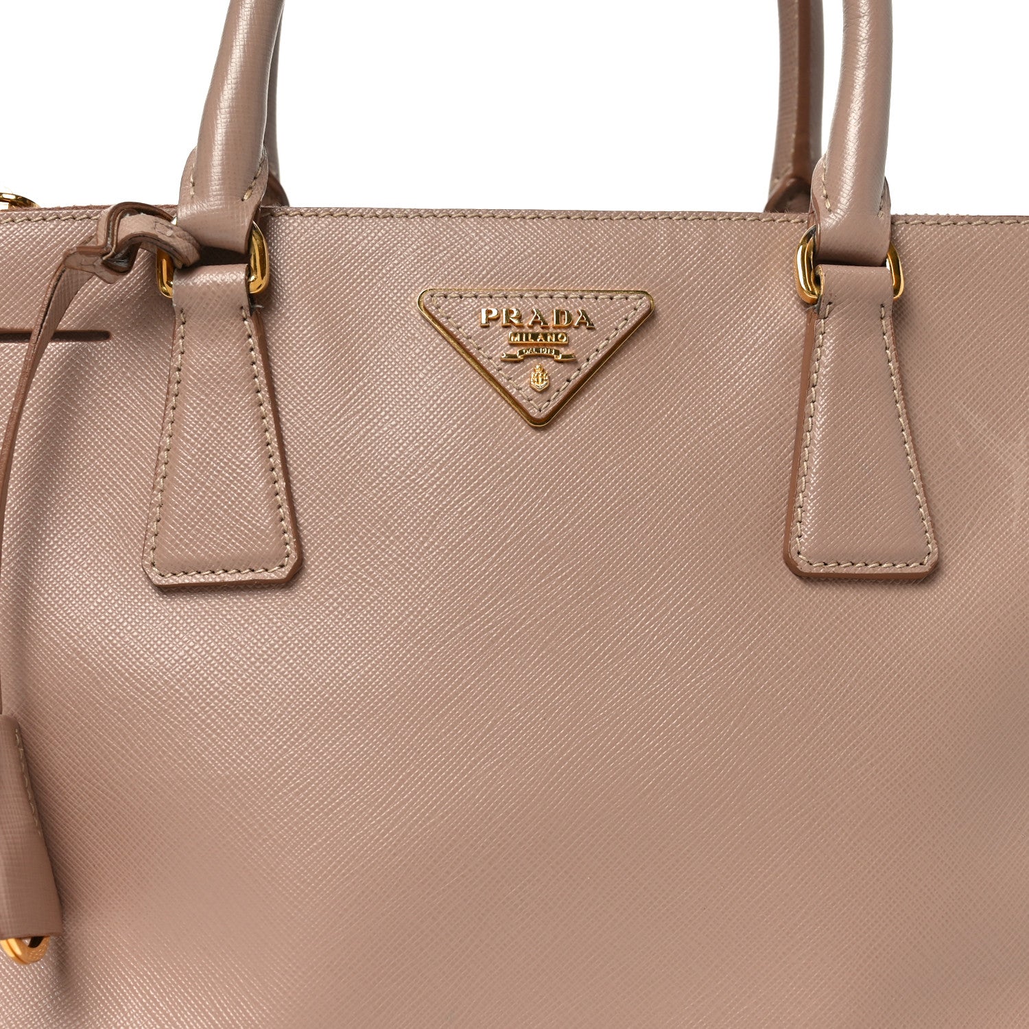 ビセラ　2袋 Prada Saffiano Small Galleria Double Zip Tote Cammeo 1864753