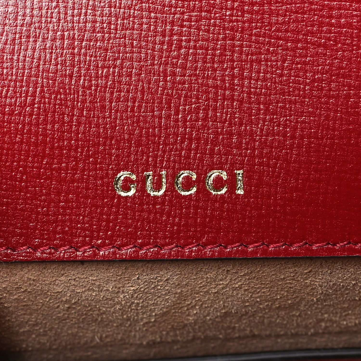 Gucci Azalea Calfskin Web Monochrome Horsebit 1955 Shoulder Bag New Cherry Red 6 of 8