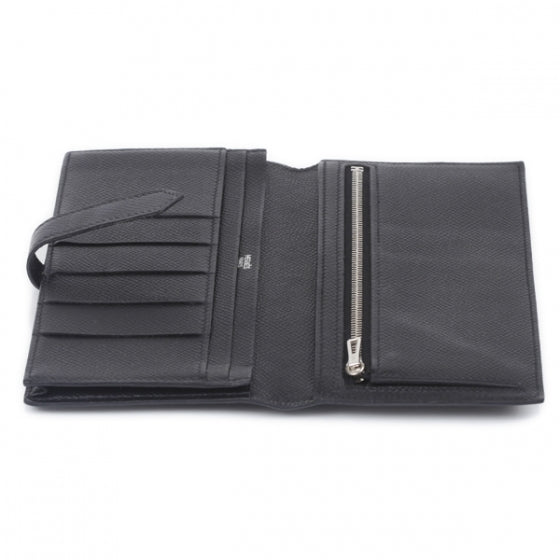 Epsom Leather Bearn Wallet Noir