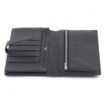 Hermes Epsom Leather Bearn Wallet Noir 9 of 10