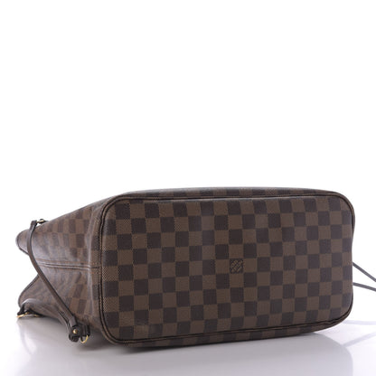 Louis Vuitton Damier Ebene Neo Neverfull MM Rose Ballerine 4 of 11