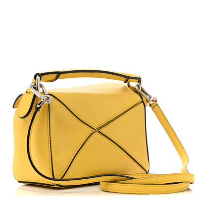 Loewe Calfskin Mini Puzzle Bag Yellow 3 of 13