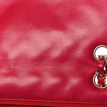 Chanel Lambskin Quilted Valentine Charms Medium Flap Red 10 of 10