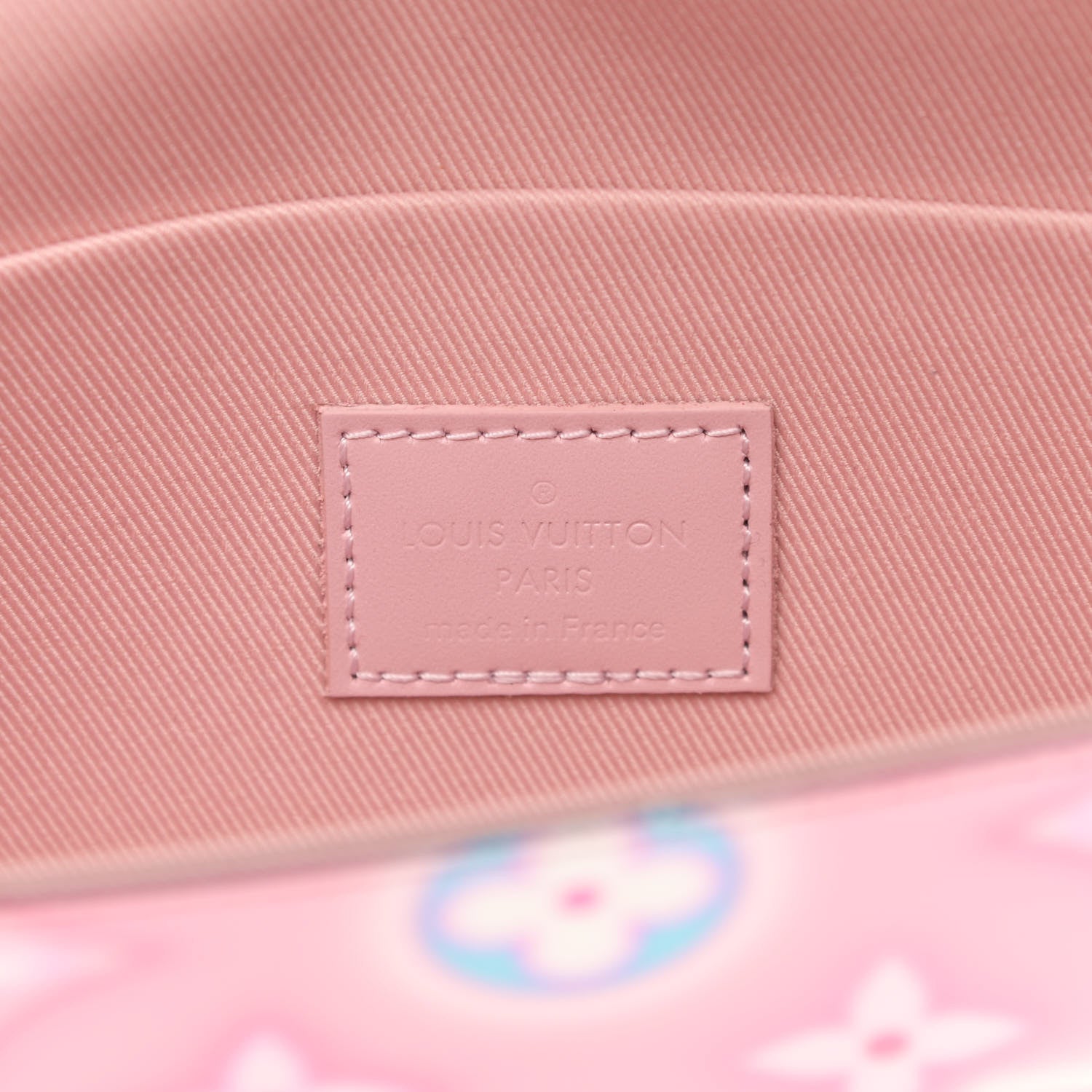 Louis Vuitton Vernis Valentine Felicie Pochette Chain Wallet Light Pink Neon 7 of 9