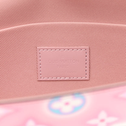 Louis Vuitton Vernis Valentine Felicie Pochette Chain Wallet Light Pink Neon 7 of 9