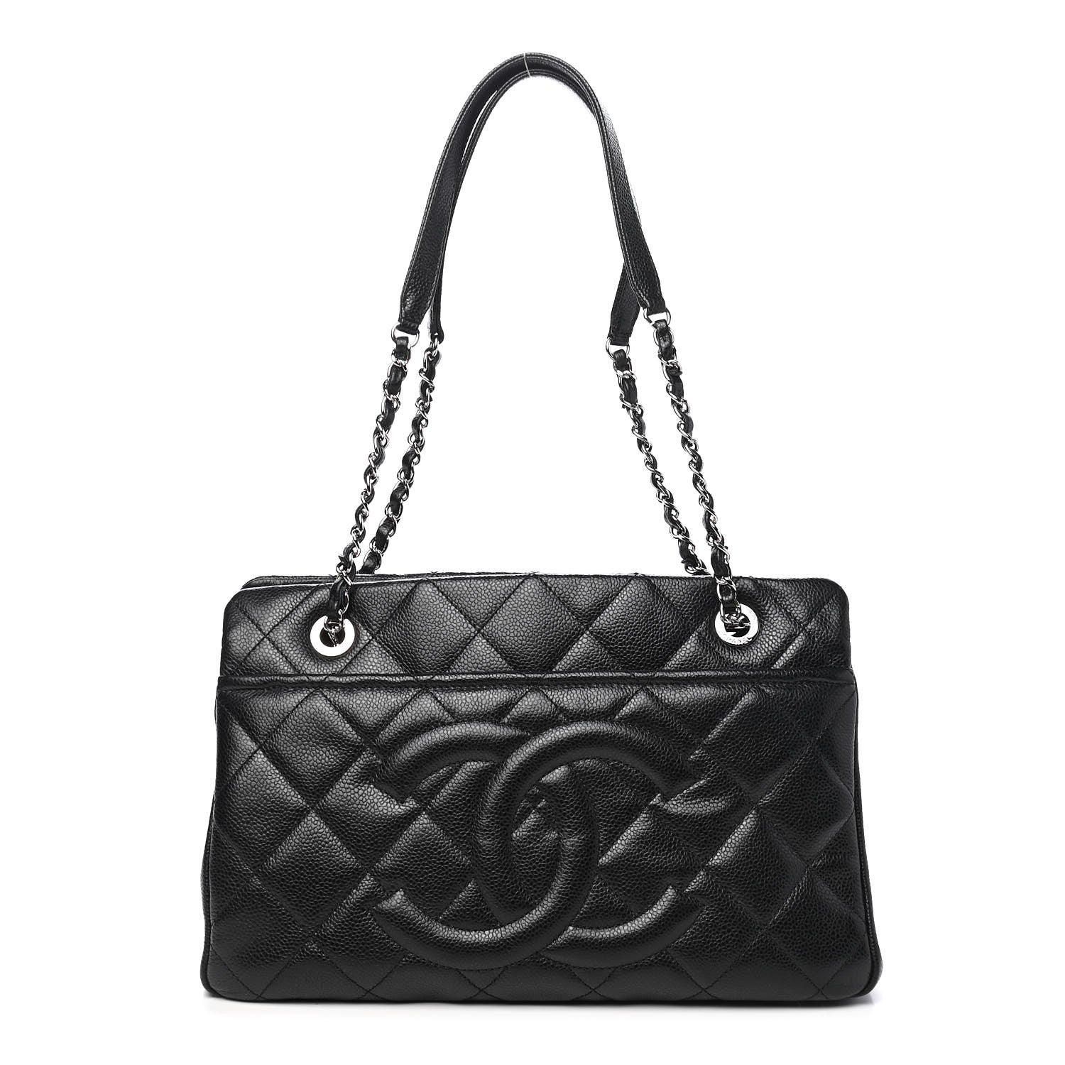 Chanel Caviar Quilted Timeless CC Soft Tote Black 1 of 9