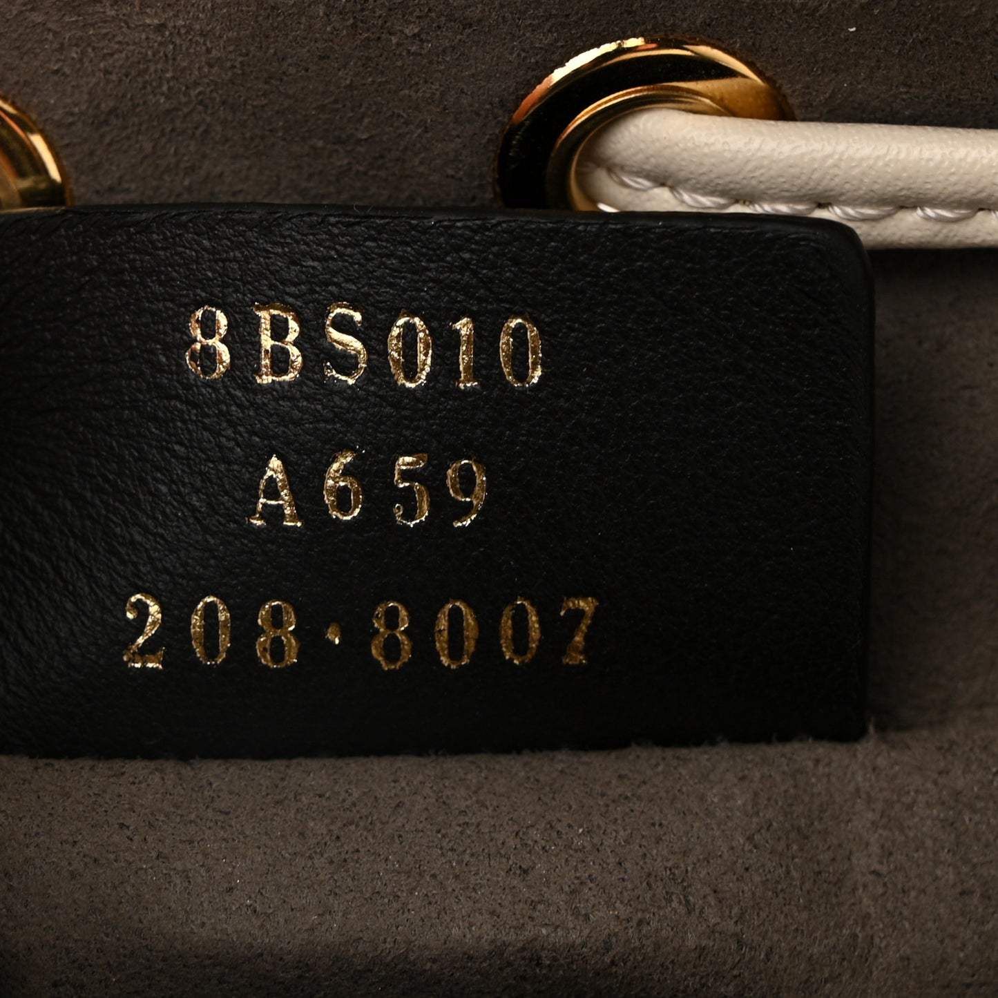 Vitello Liberty F is Fendi Bi-Color FF 1974 Embossed Mini Mon Tresor Bucket Bag Camelia Mandorlo
