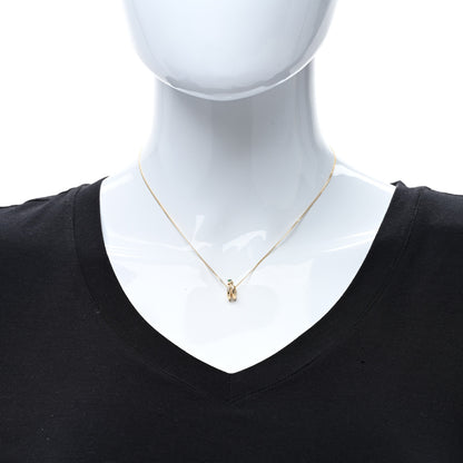 Gucci 18K Yellow Gold Emerald Ouroboros Snake Necklace 4 of 4