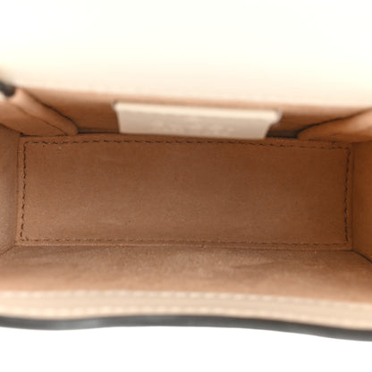 Gucci Boarded Plutone Calfskin Mini Horsebit 1955 Crossbody Bag Mystic White 5 of 9
