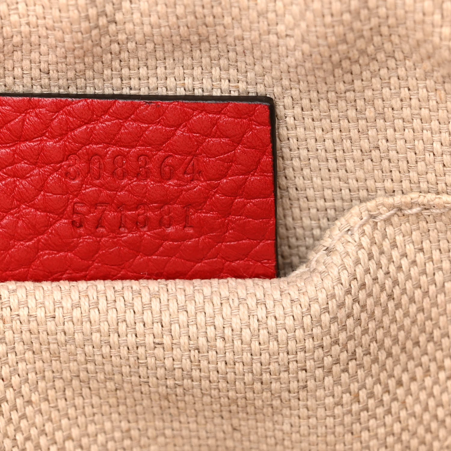 Gucci Pebbled Calfskin Small Soho Disco Bag Tabasco Red 7 of 12