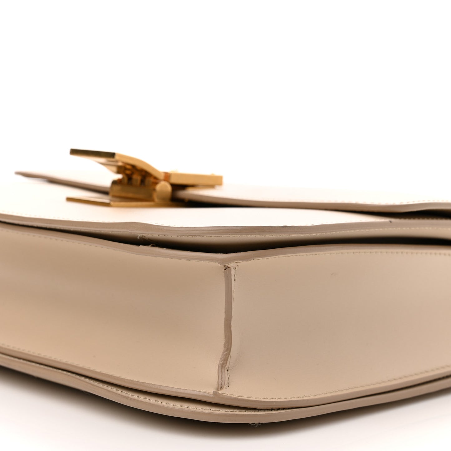 Box Calfskin Medium Classic Box Bag Linen