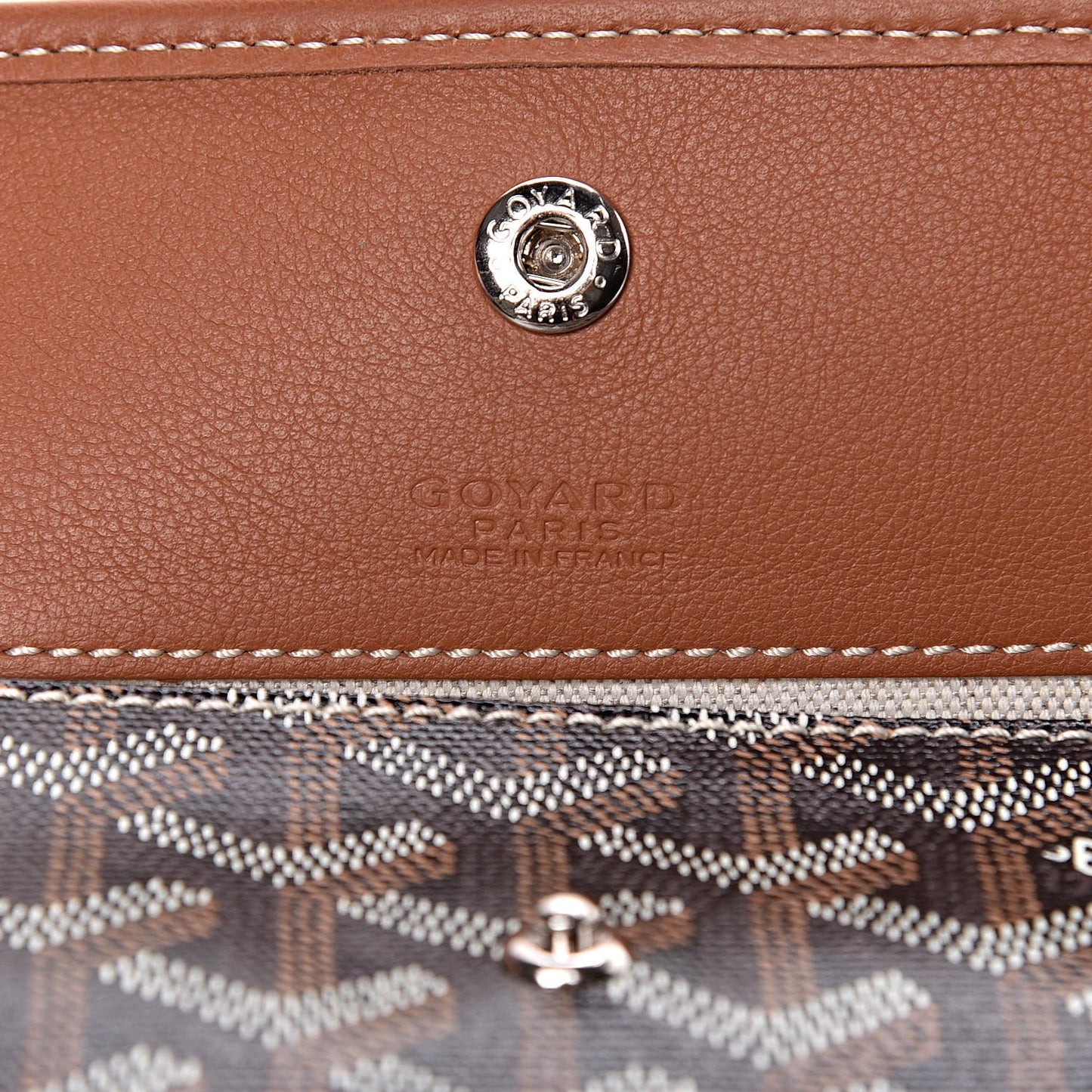 Goyardine Pouch Black Gold
