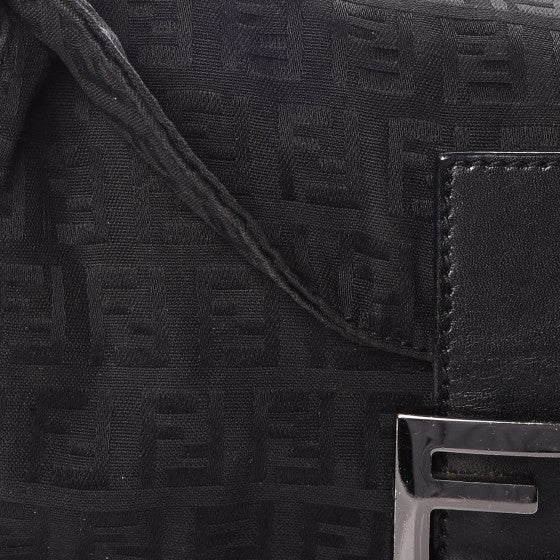 Fendi Zucchino Baguette Black 9 of 9