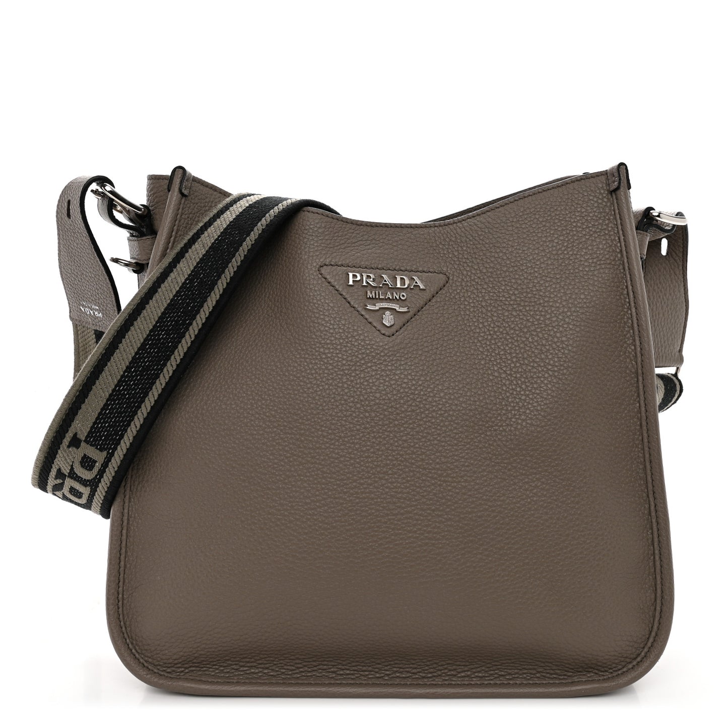 Vitello Daino Soft Hobo Messenger Bag Argilla