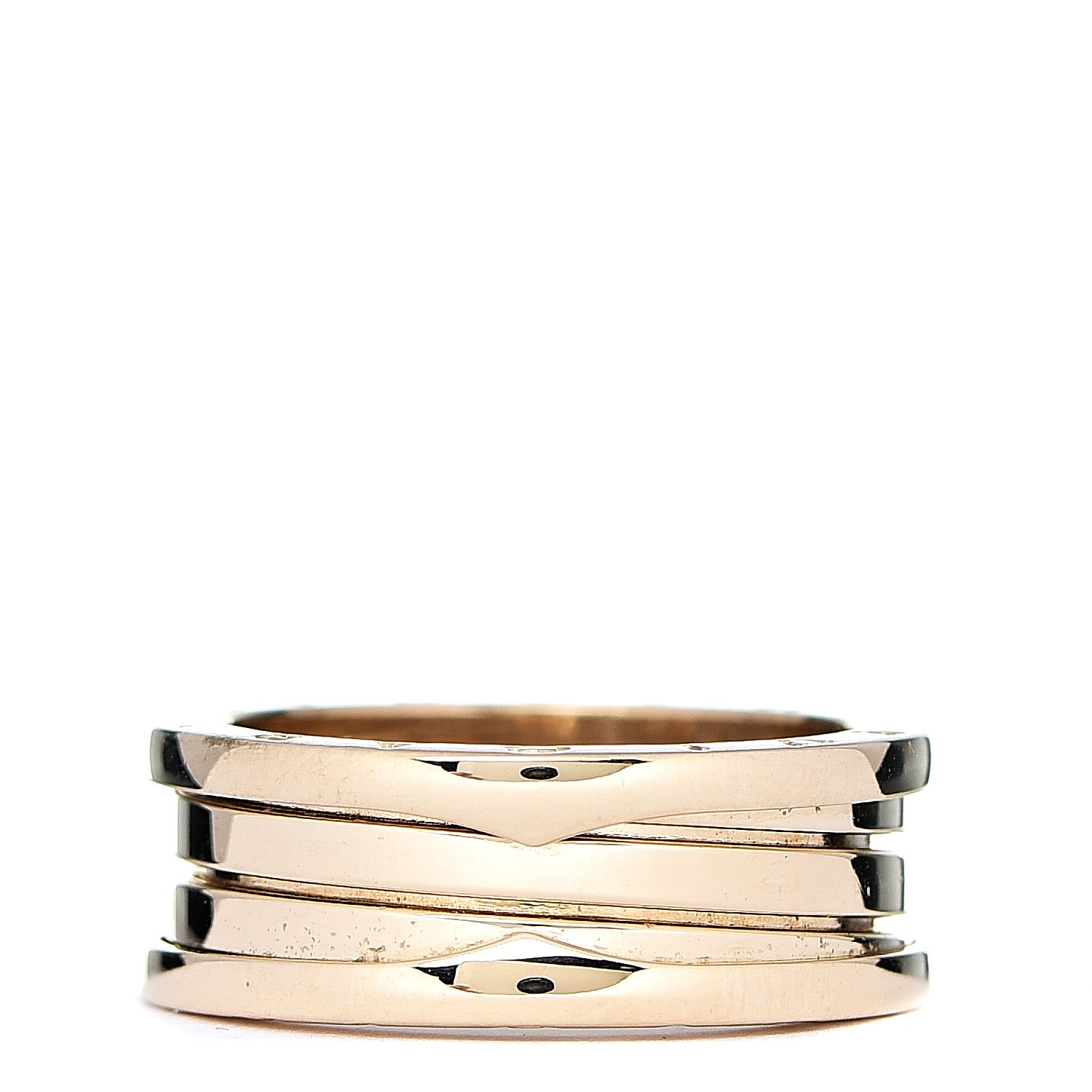 Bulgari 18K Yellow Gold B.Zero1 Three-Band Ring 61 9.5 2 of 5