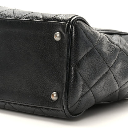 Chanel Caviar Patent Quilted Bowler Black 9 of 9