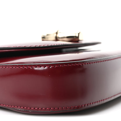 Gucci Shiny Calfskin Small Bamboo Night Bag Rosso Ancora 9 of 10