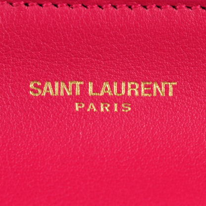 Saint Laurent Calfskin Small Classic Y Cabas Fuchsia 6 of 8
