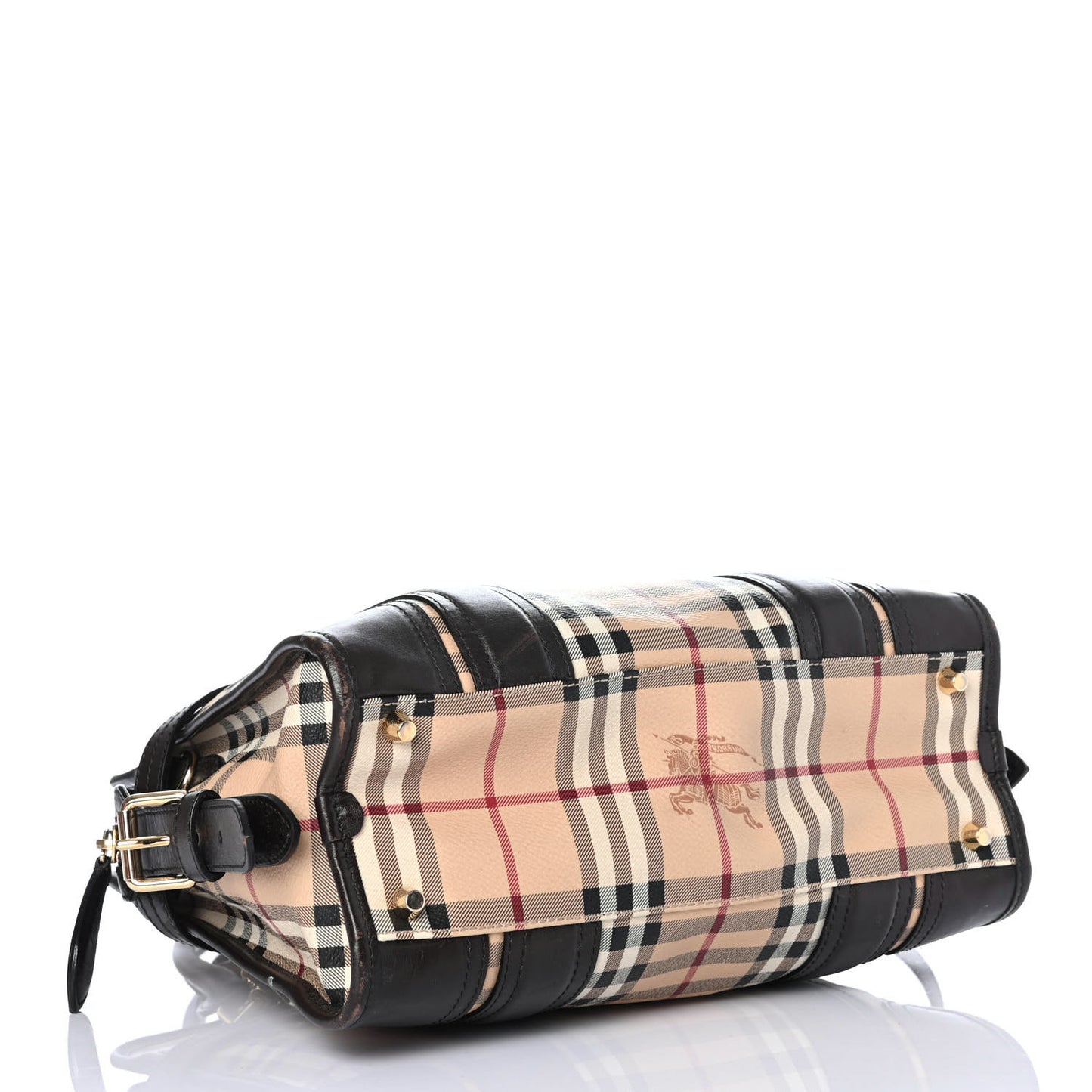 Haymarket Check Minford Portrait Tote Chocolate