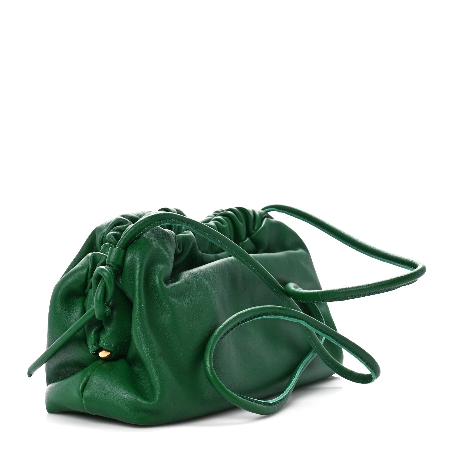 Mansur Gavriel Lambskin Mini Cloud Clutch Green 3 of 10