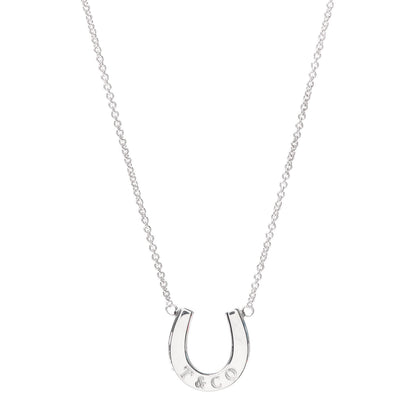 Tiffany Sterling Silver 1837 Horseshoe Pendant Necklace 1 of 5