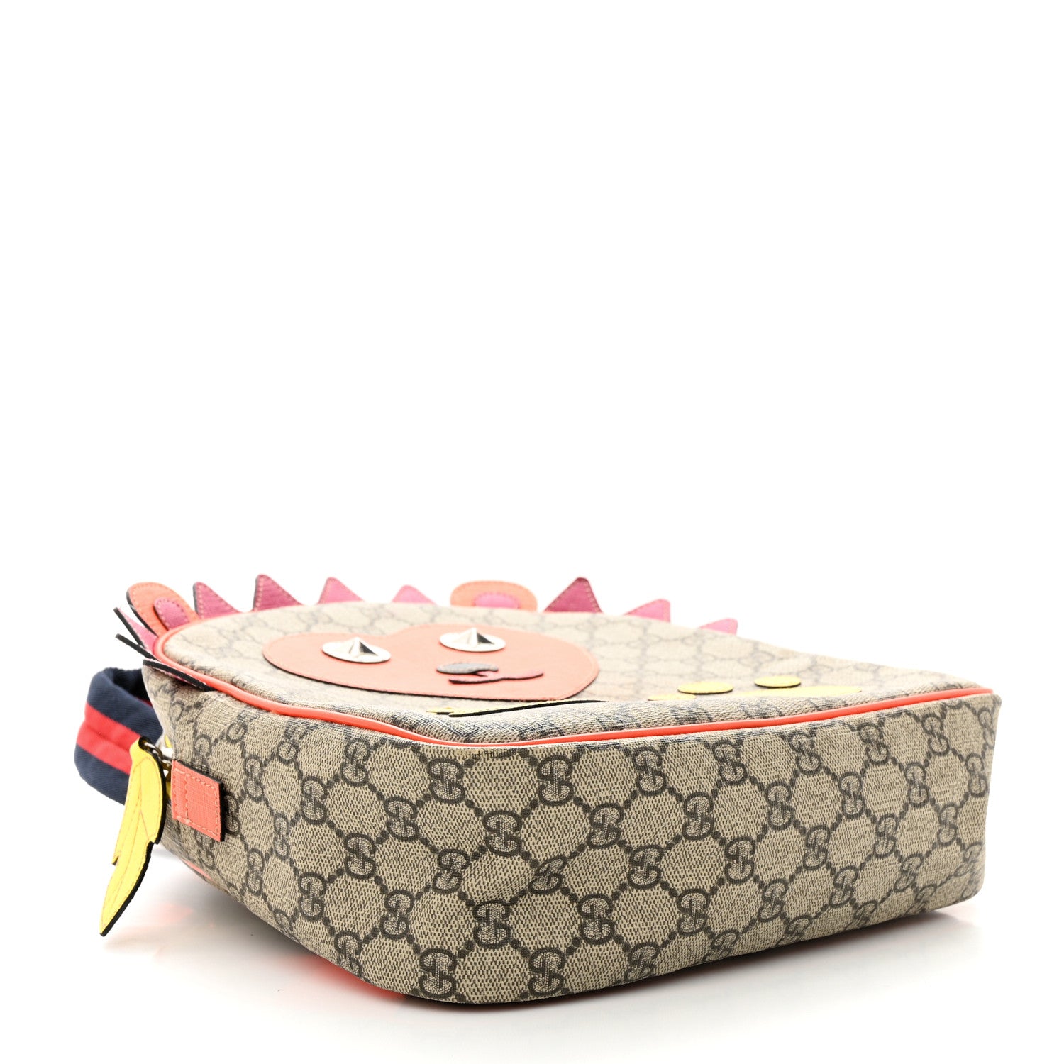 Gucci GG Supreme Monogram Kids Hedgehog Backpack Ebony Multicolor 4 of 11