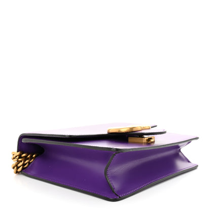 Gucci Knight Calfskin Small GG Marmont Chain Handle Bag Shine Purple 4 of 15