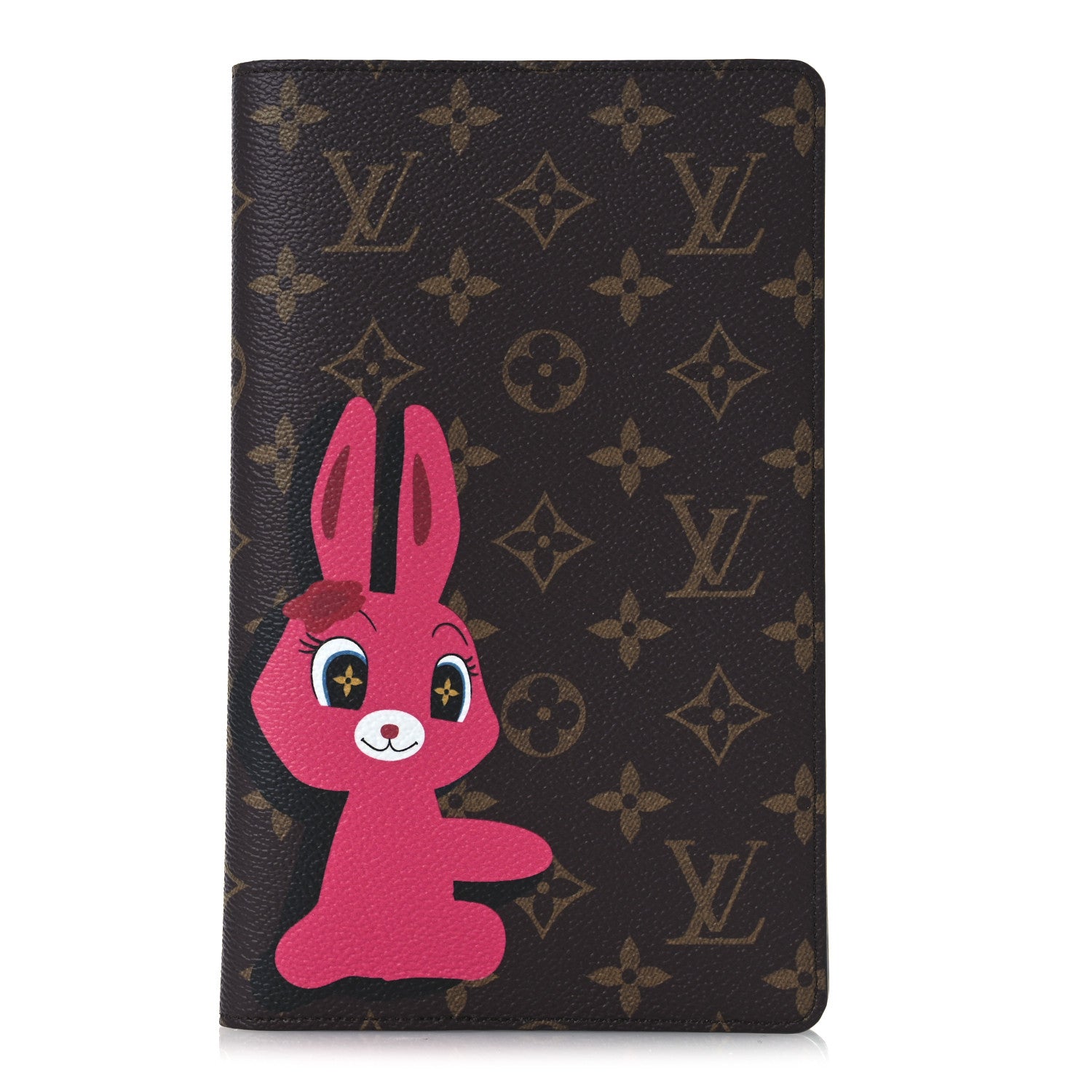 Louis Vuitton LV X SY Monogram Rabbit Emily Notebook Cover MM Pink 1 of 7