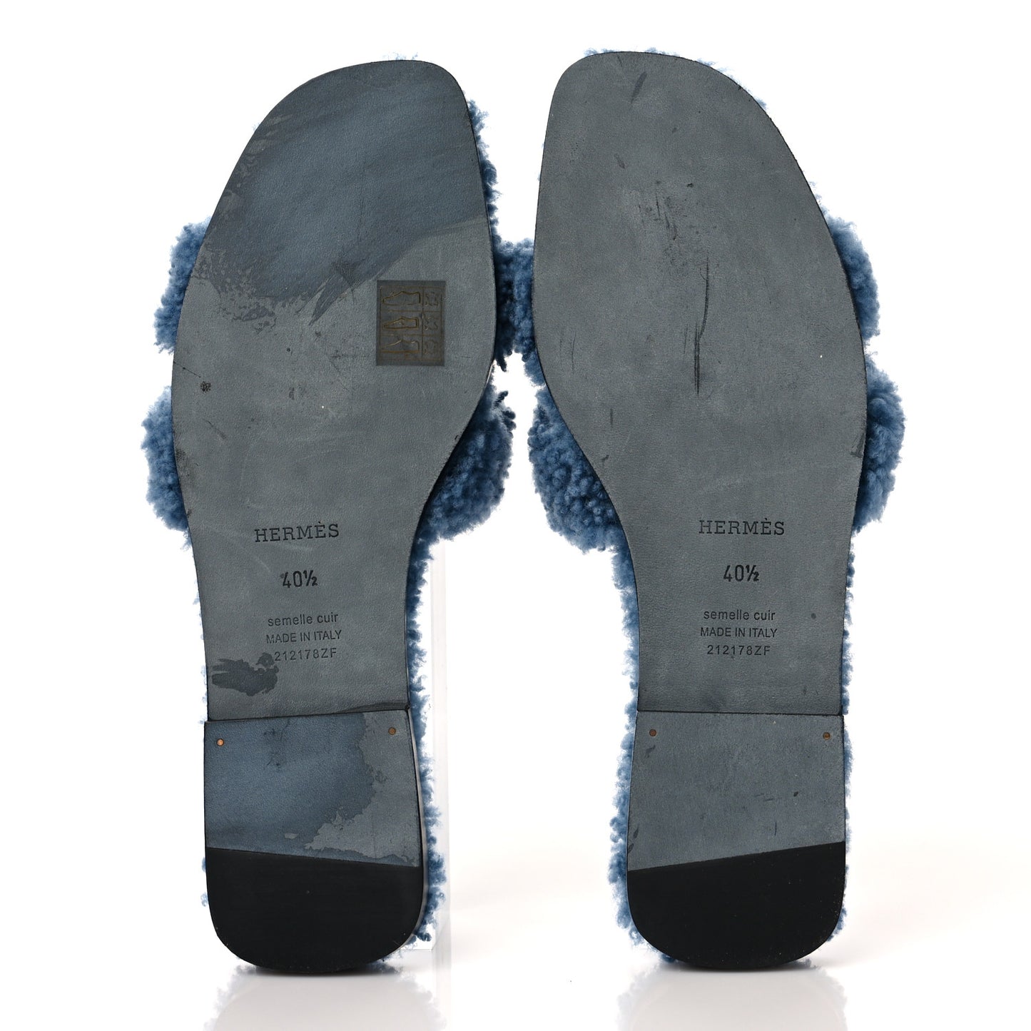 Woolskin Oran Sandals 40.5 Bleu