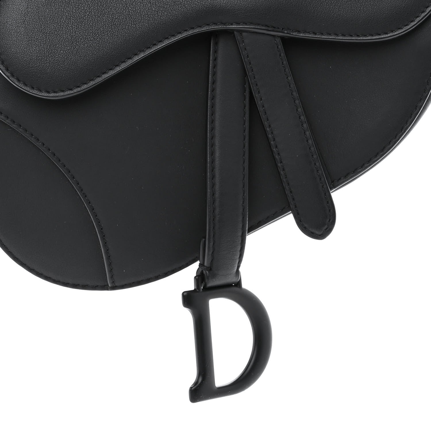 Christian Dior Ultra Matte Calfskin Mini Saddle Bag Black 8 of 10