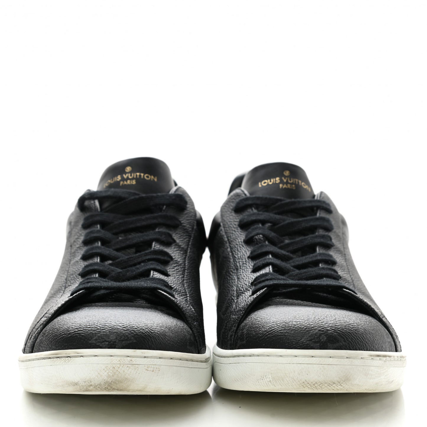 Calfskin Monogram Eclipse Luxembourg Sneakers 12 Black