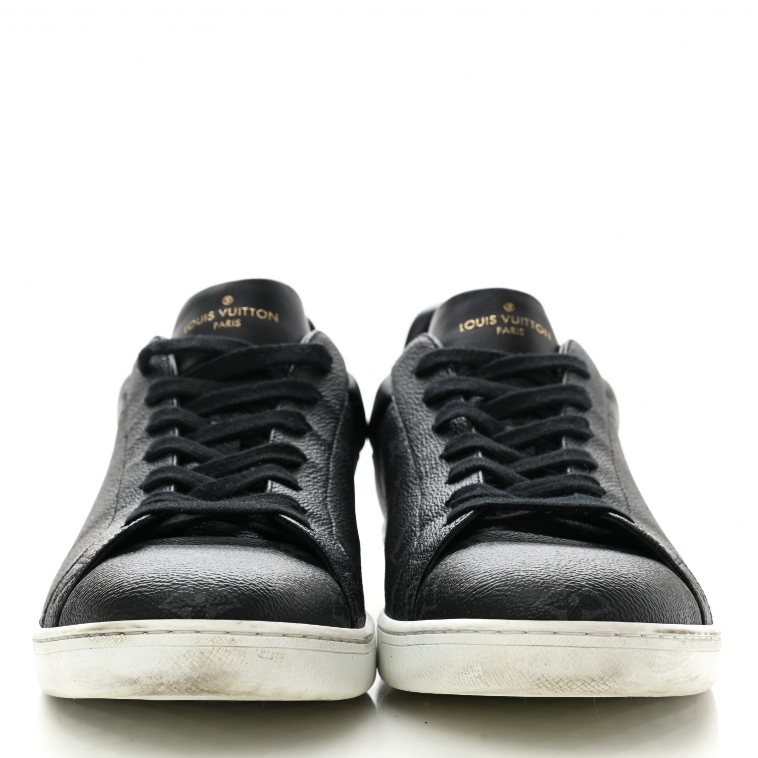 Louis Vuitton Calfskin Monogram Eclipse Luxembourg Sneakers 12 Black 2 of 8