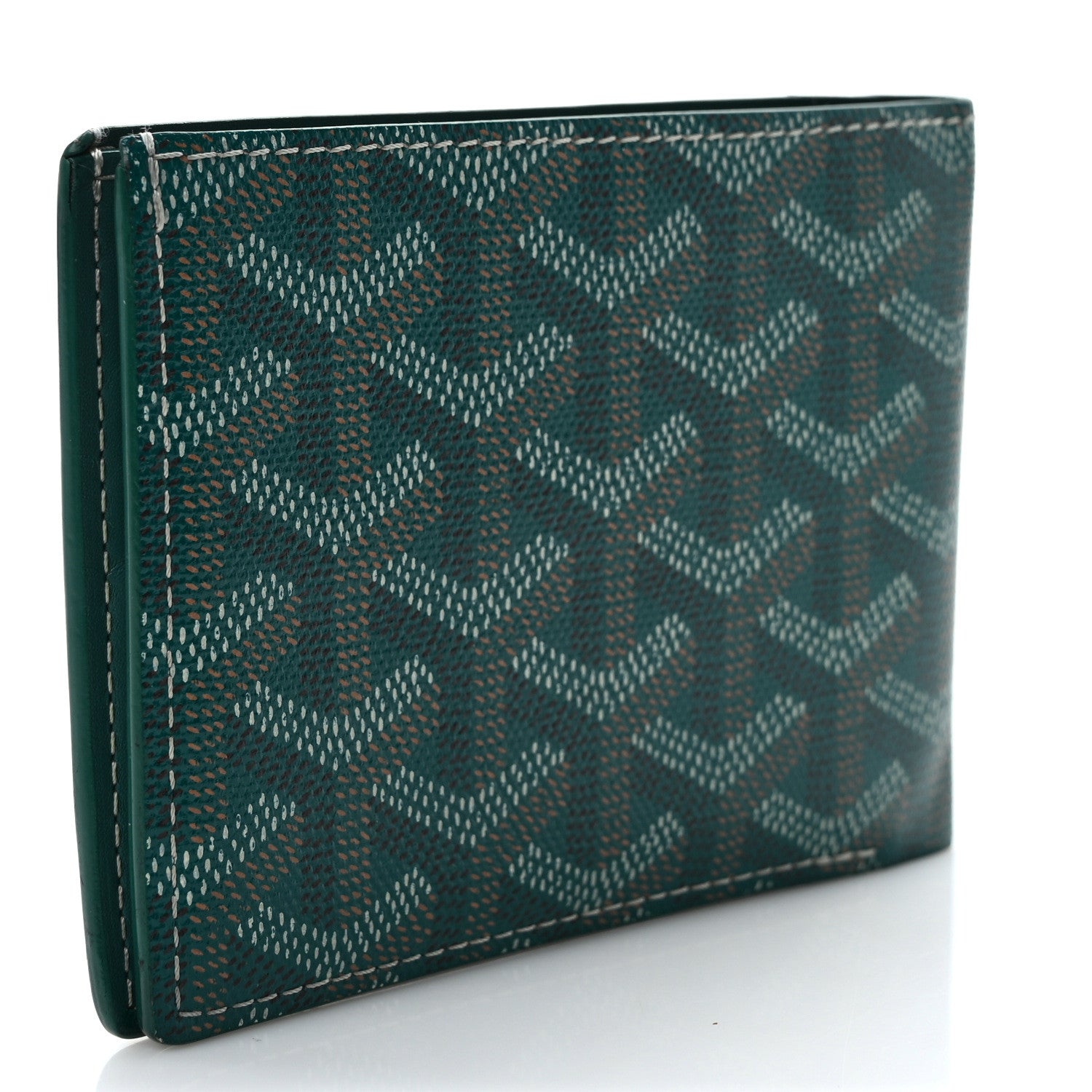 Goyard Goyardine Bi-Fold Victoire PM Wallet Green 3 of 6