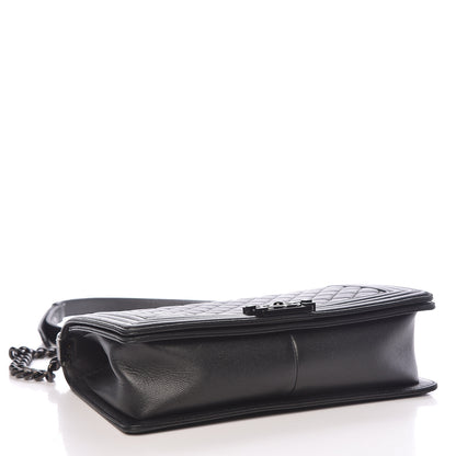 Chanel Caviar Quilted New Medium Boy Flap So Black 4 of 17