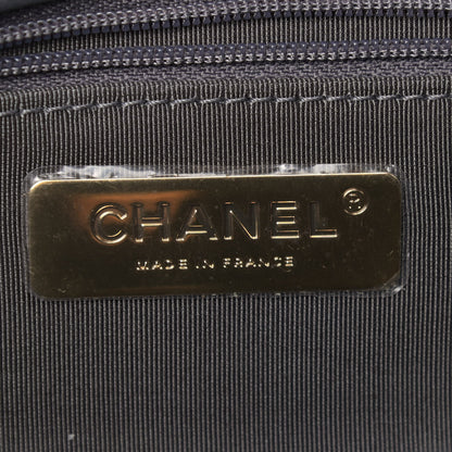 Chanel Sequin Quilted Medium Chanel 19 Flap Black Silver 6 of 9