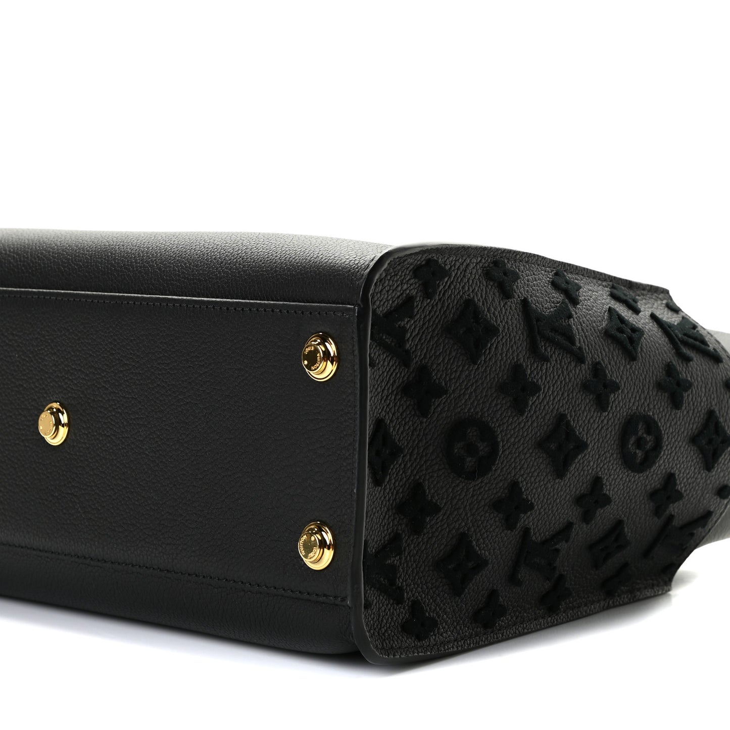 Calfskin Monogram Tufting On My Side Black