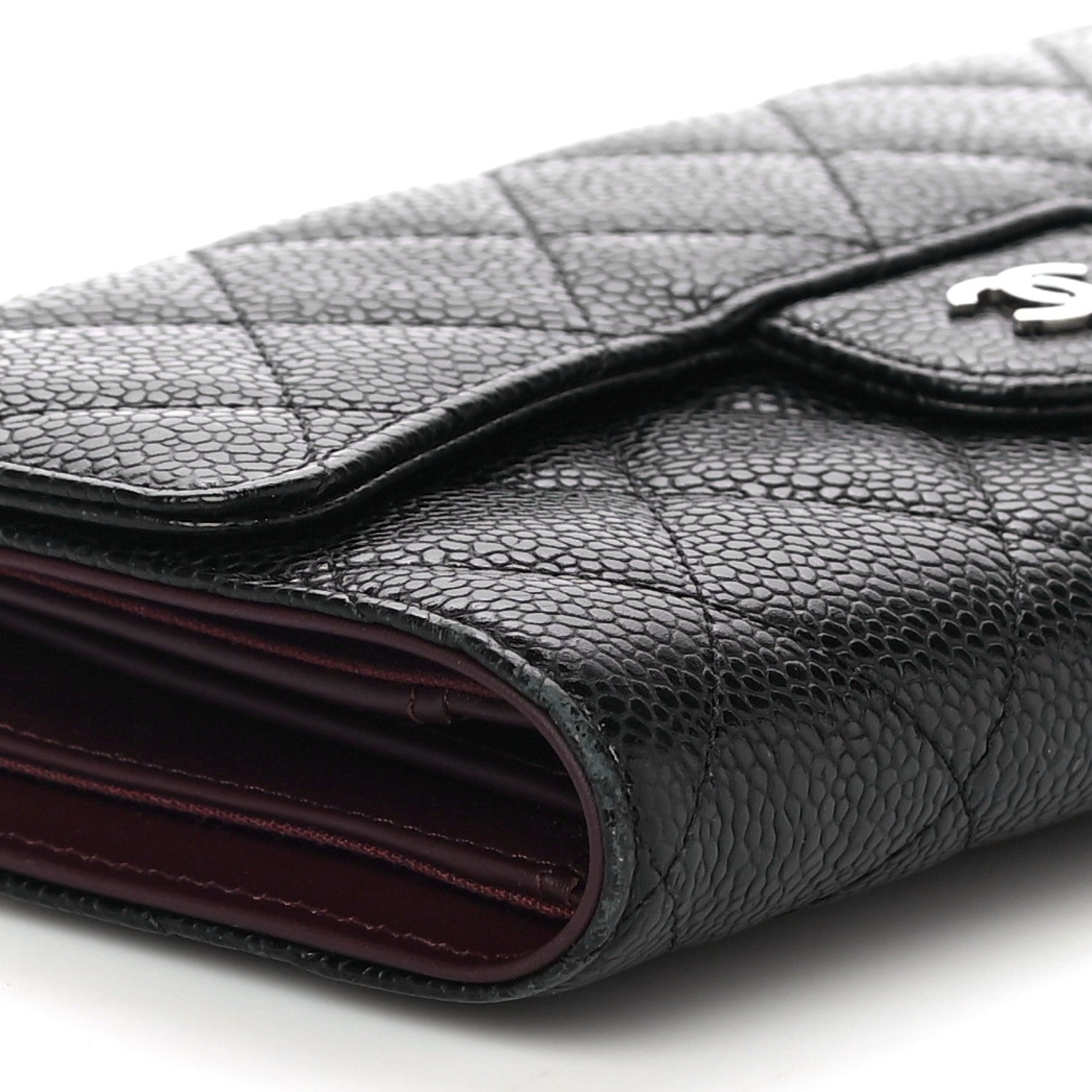 Chanel Caviar Quilted Large Flap Wallet Black 10 of 13